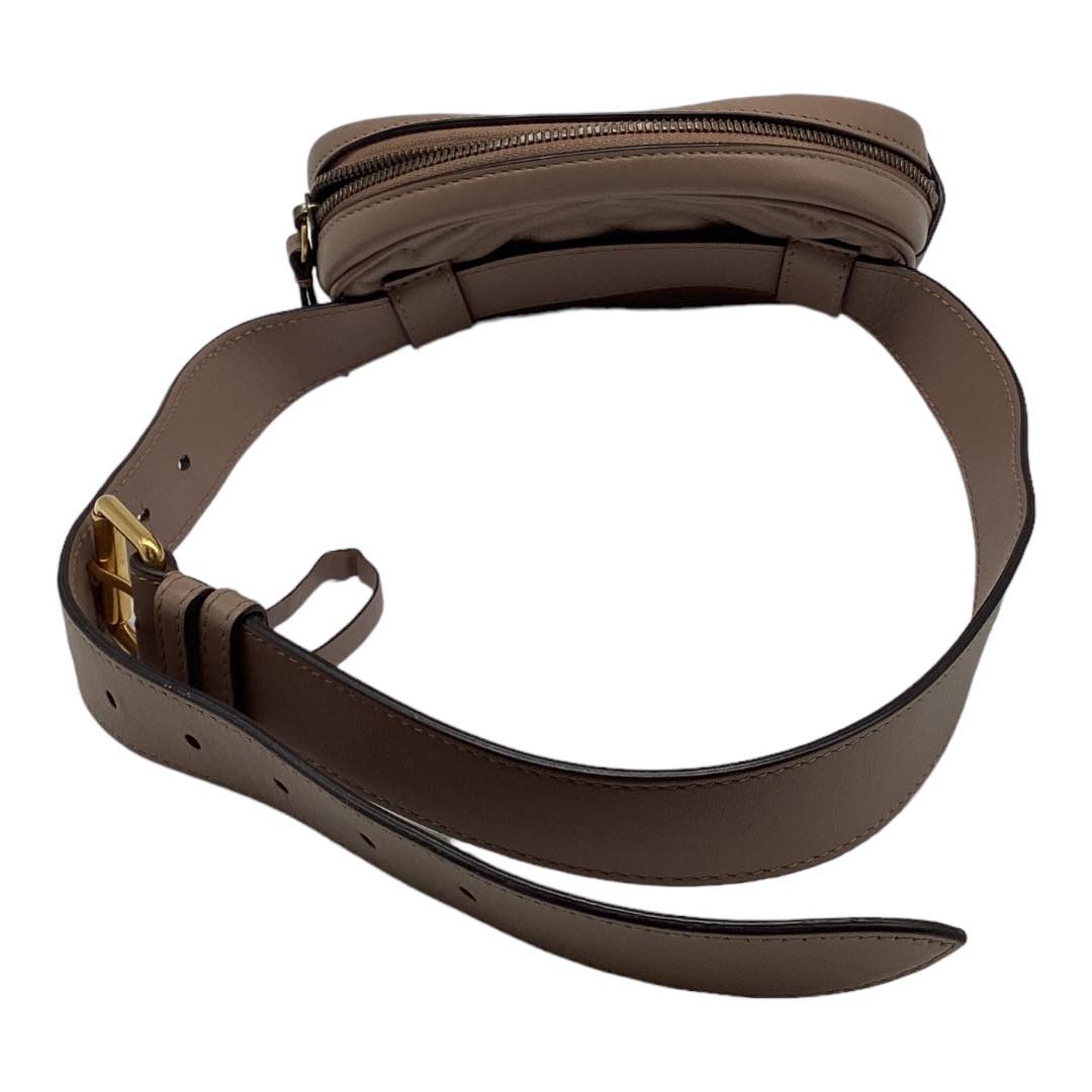 GUCCI Calfskin Mini GG Marmont Chain Shoulder Bag