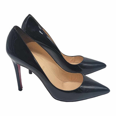 Christian Louboutin Pigalle Black Patent Leather Pump Heels