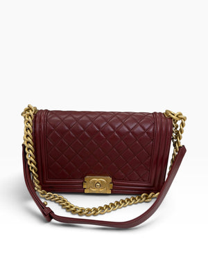 CHANEL BOY BAG GOLD HARDWARE