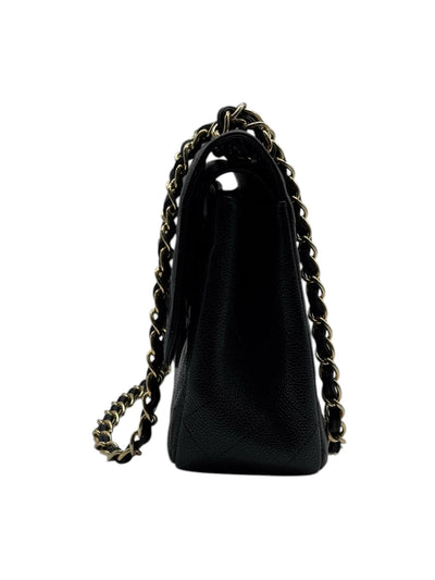 CHANEL Double Flap Jumbo Handbag in Black