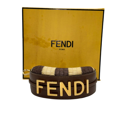 FENDI Mini Women's Handbag in Brown & Beige