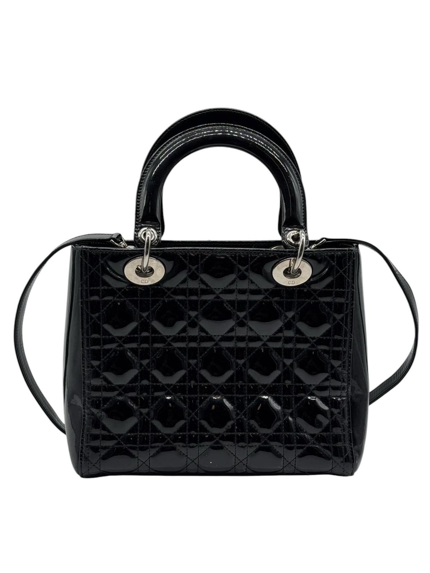 Bolso de mano Lady Dior de Christian Dior en color negro