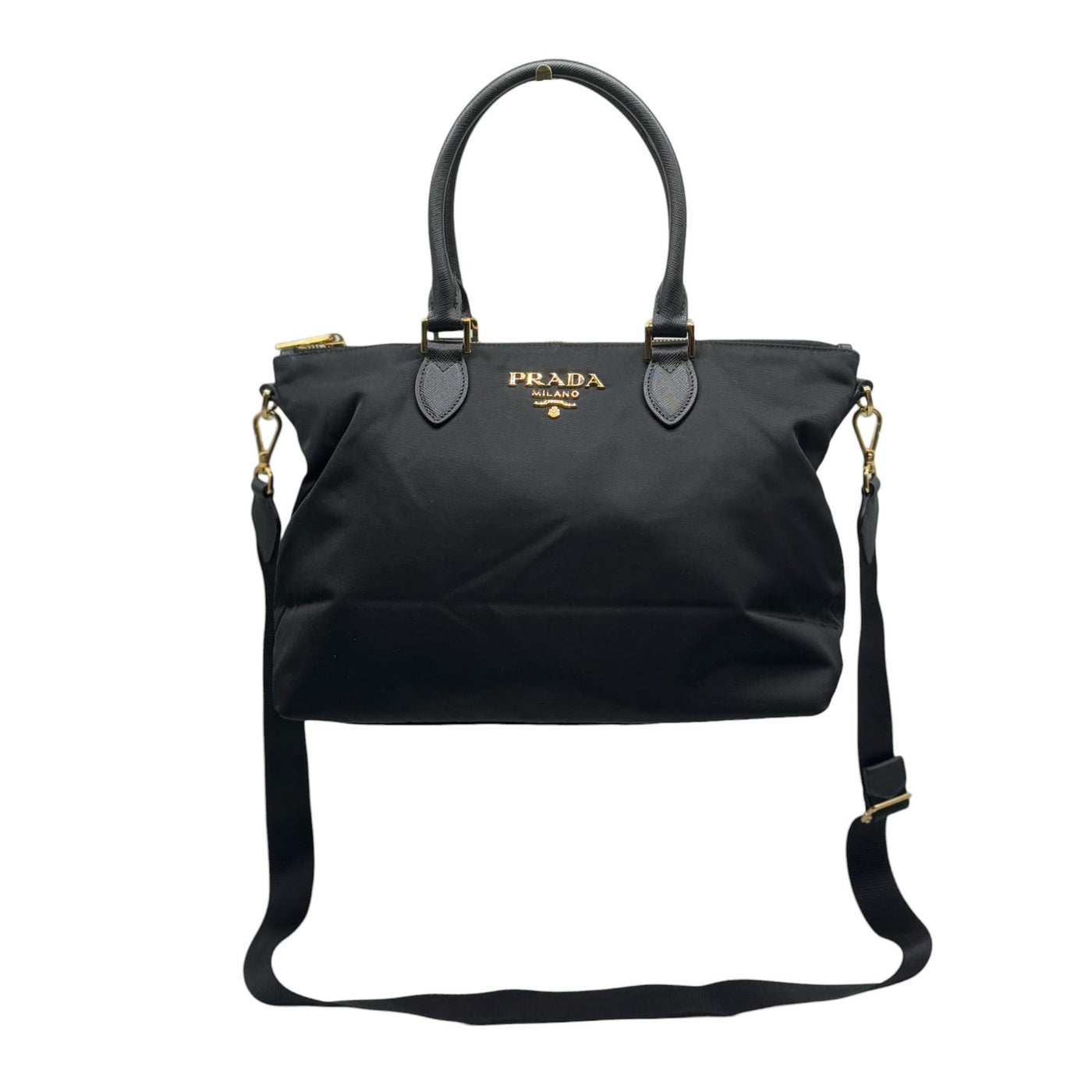 Prada TESSUTO Black Nylon Handbag for Women - Crossbody & Shoulder Bag