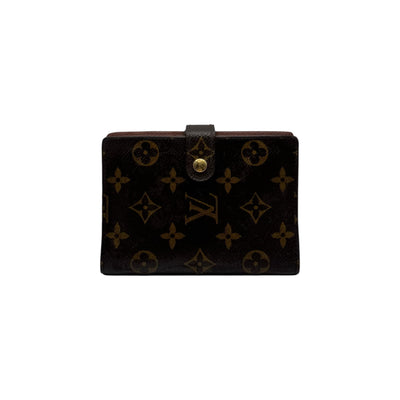 Louis Vuitton Women's Monogram Kisslock Wallet in Brown - Perfect for Any Occasion