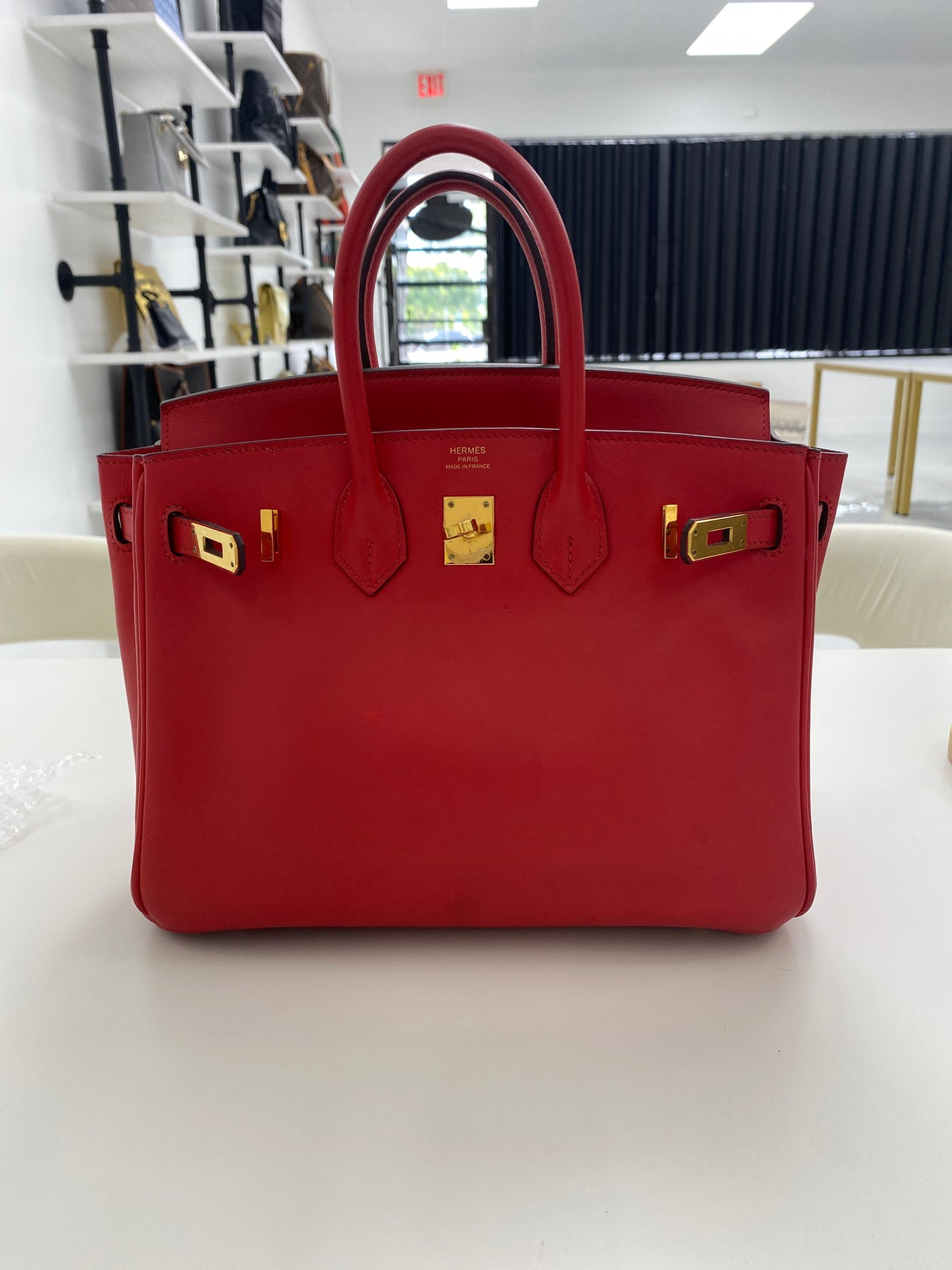 Hermes birkin 25 swift leather