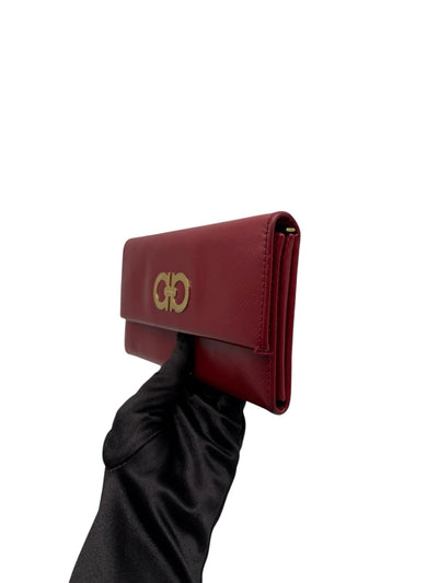 SALVATORE FERRAGAMO Large Wallet in Red