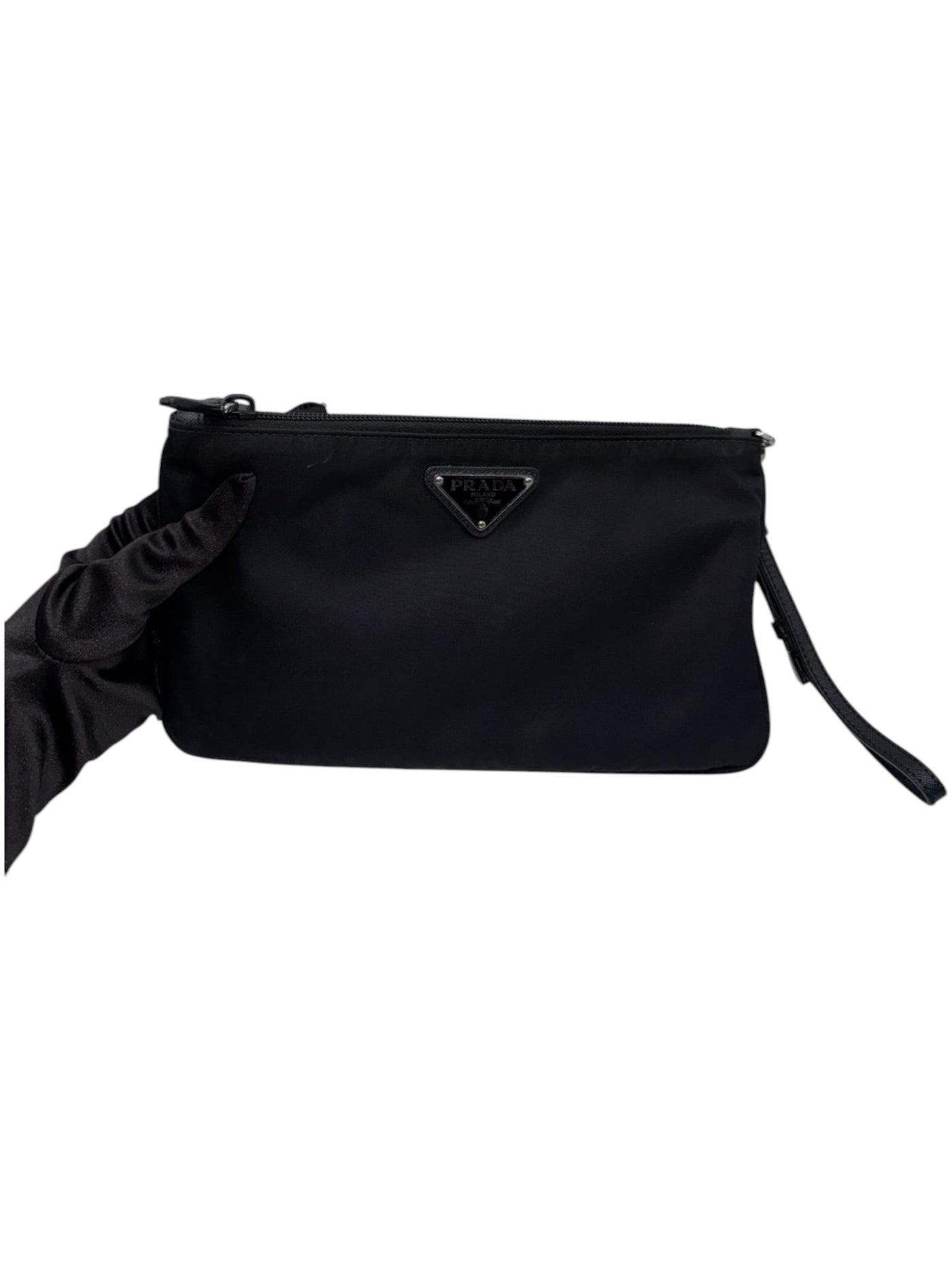 PRADA Medium Clutch in Black