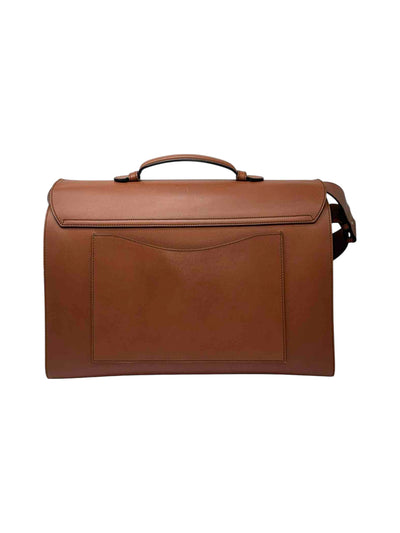 Gucci GG Marmont Vitello Leather Briefcase In Brown