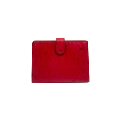 Cartera plegable Louis Vuitton en color rojo