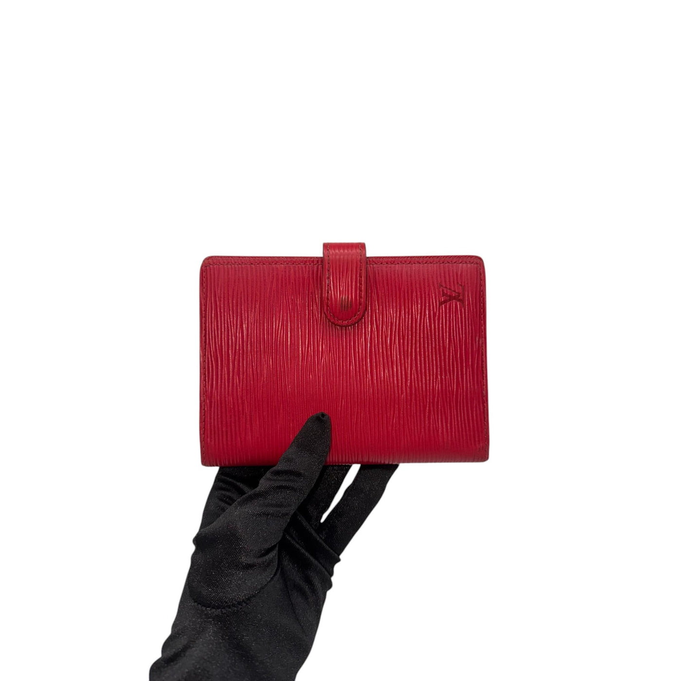 Louis Vuitton Red EPI Leather Bi-Fold Wallet for Women