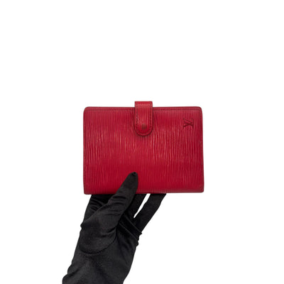 Cartera plegable Louis Vuitton en color rojo