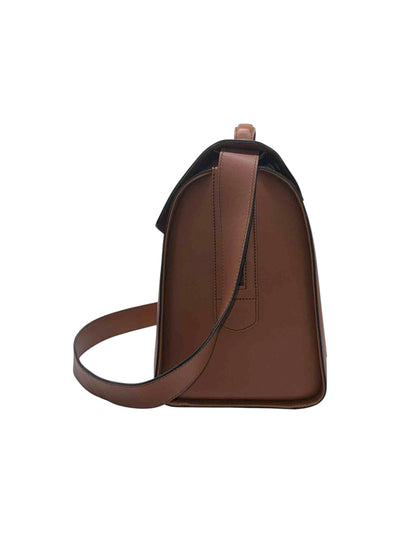 Gucci GG Marmont Vitello Leather Briefcase In Brown