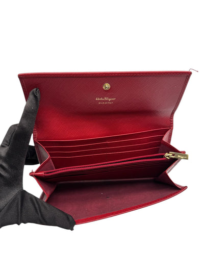 SALVATORE FERRAGAMO Large Wallet in Red