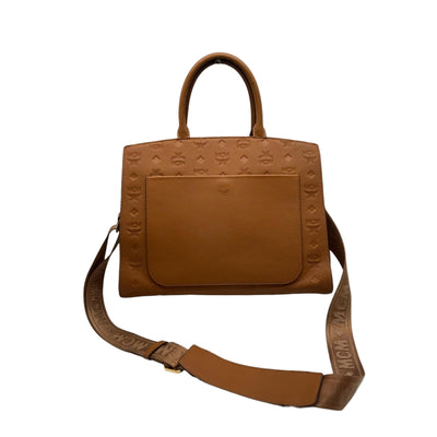 MCM Monogram Medium Essential Tote Bag in Brown