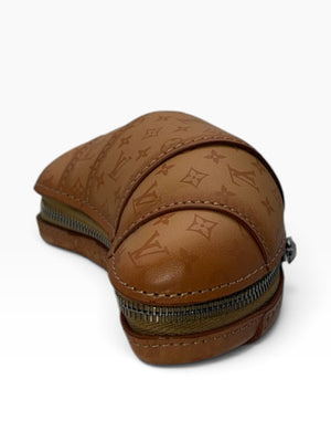 Louis Vuitton Calfskin Monogram LV Croissant Bag Charm Brown