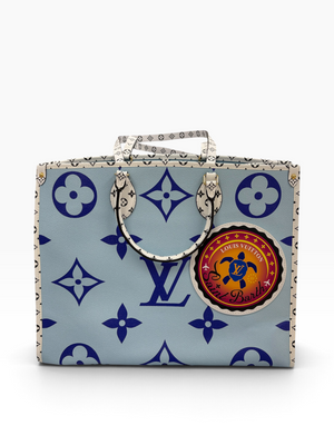 Louis Vuitton Monogram Giant Saint Barth On-The-Go Blue