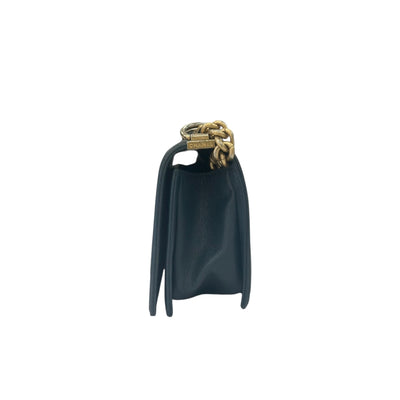 Chanel Boy Bag Chevron in Blue