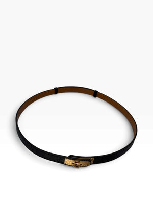 Hermes 18 mm Epsom Leather Kelly Belt