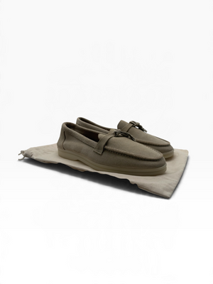Loro Piana Summer Charms Walk Suede Loafers