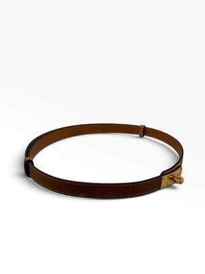 Hermes 18 mm Epsom Leather Kelly Belt