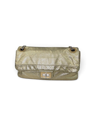 CHANEL GOLD DRILL FLAG MEDIUM HANDBAG