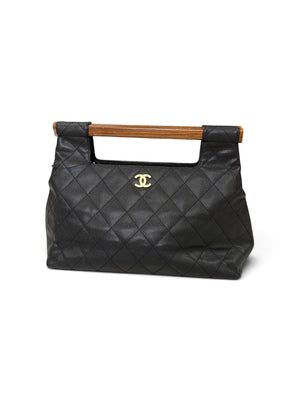 CHANEL VINTAGE CAVIAR QUILTED HANDBAG