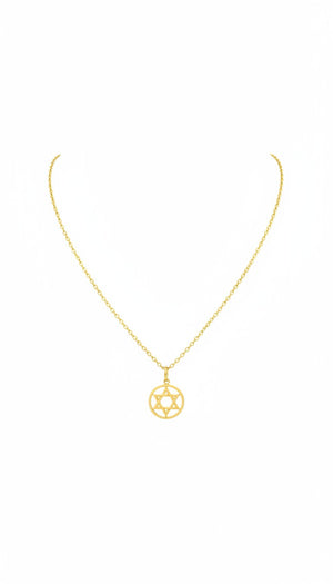 STAR OF DAVID ROLO CABLE NECKLACE