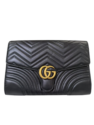 GUCCI GG MARMONT CLUTCH HANDBAG
