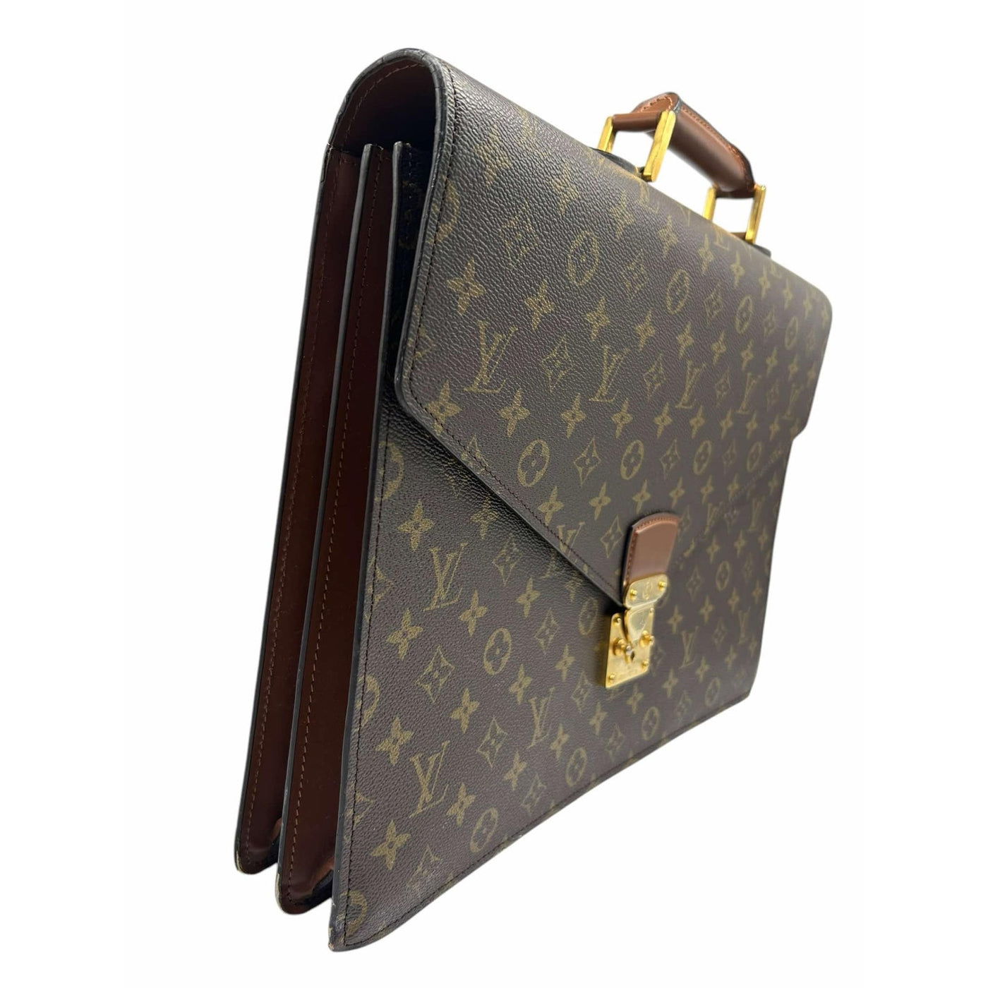 Bolso tipo mensajero tipo maletín para hombre de Louis Vuitton en color marrón