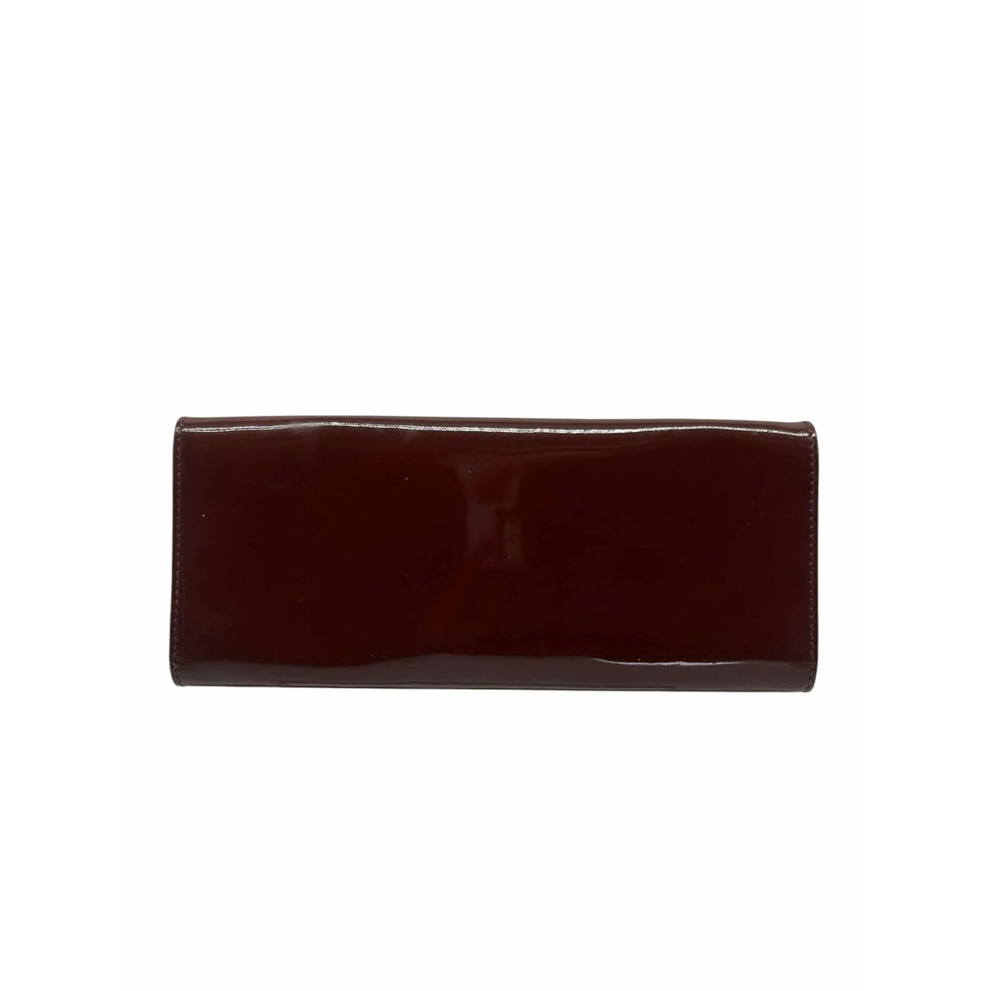 Pre Owned Gucci Patent Leather Clutch Bag Red