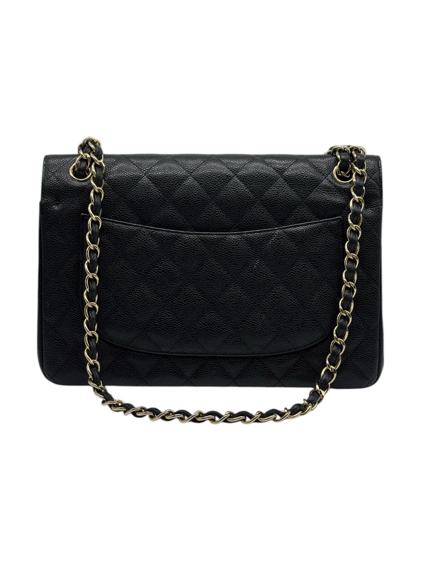 CHANEL Double Flap Jumbo Handbag in Black