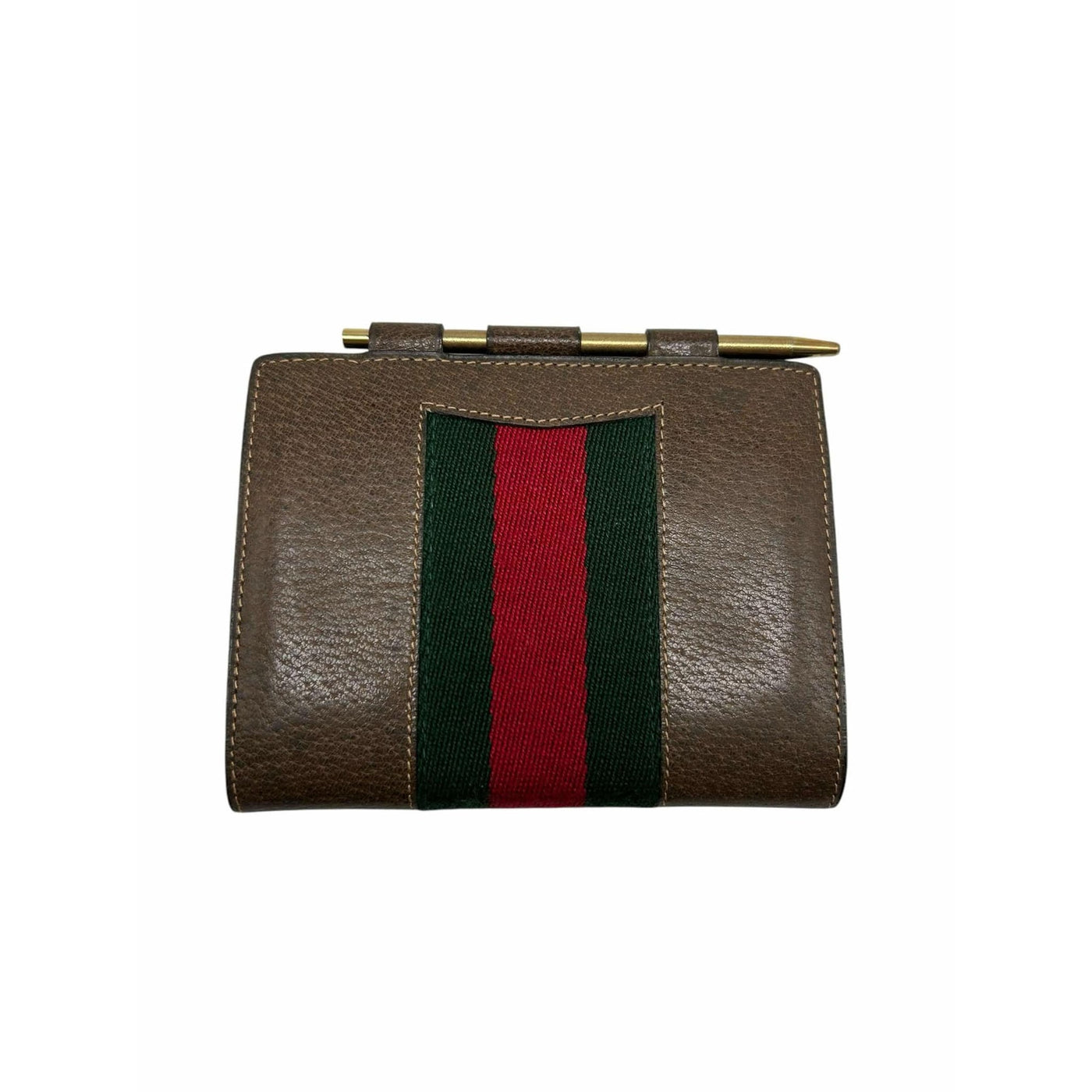 Cartera con solapa Gucci en color marrón