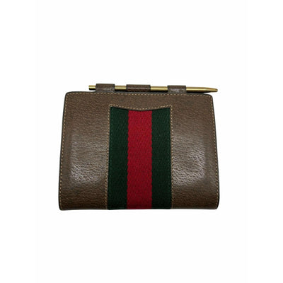 Pre Owned Authentic Gucci Flap Wallet & Agenda