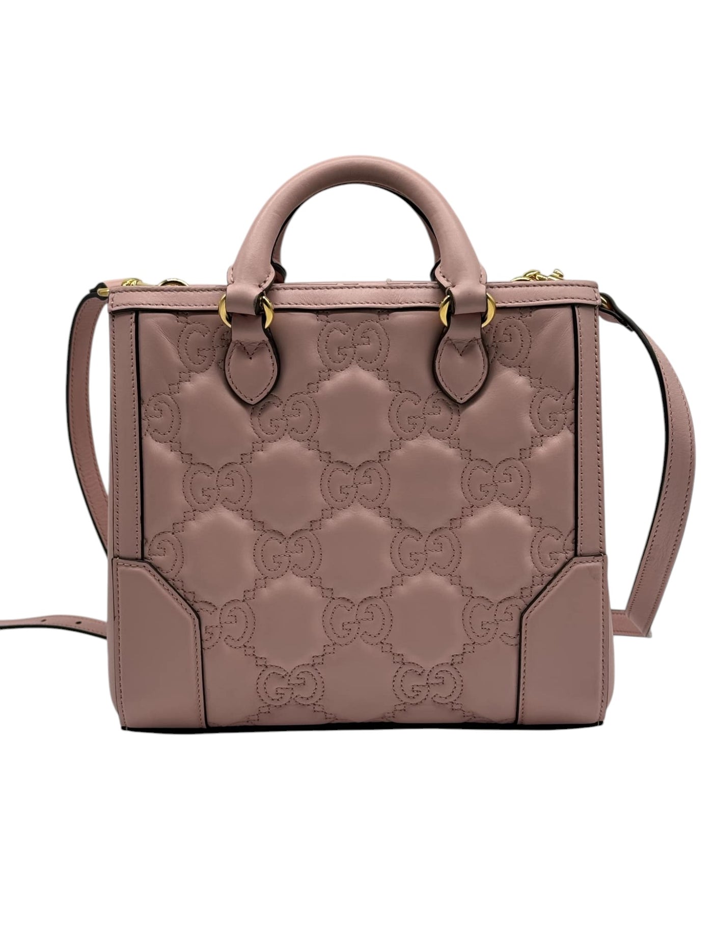 Bolso tote pequeño en rosa Matelasse de GUCCI