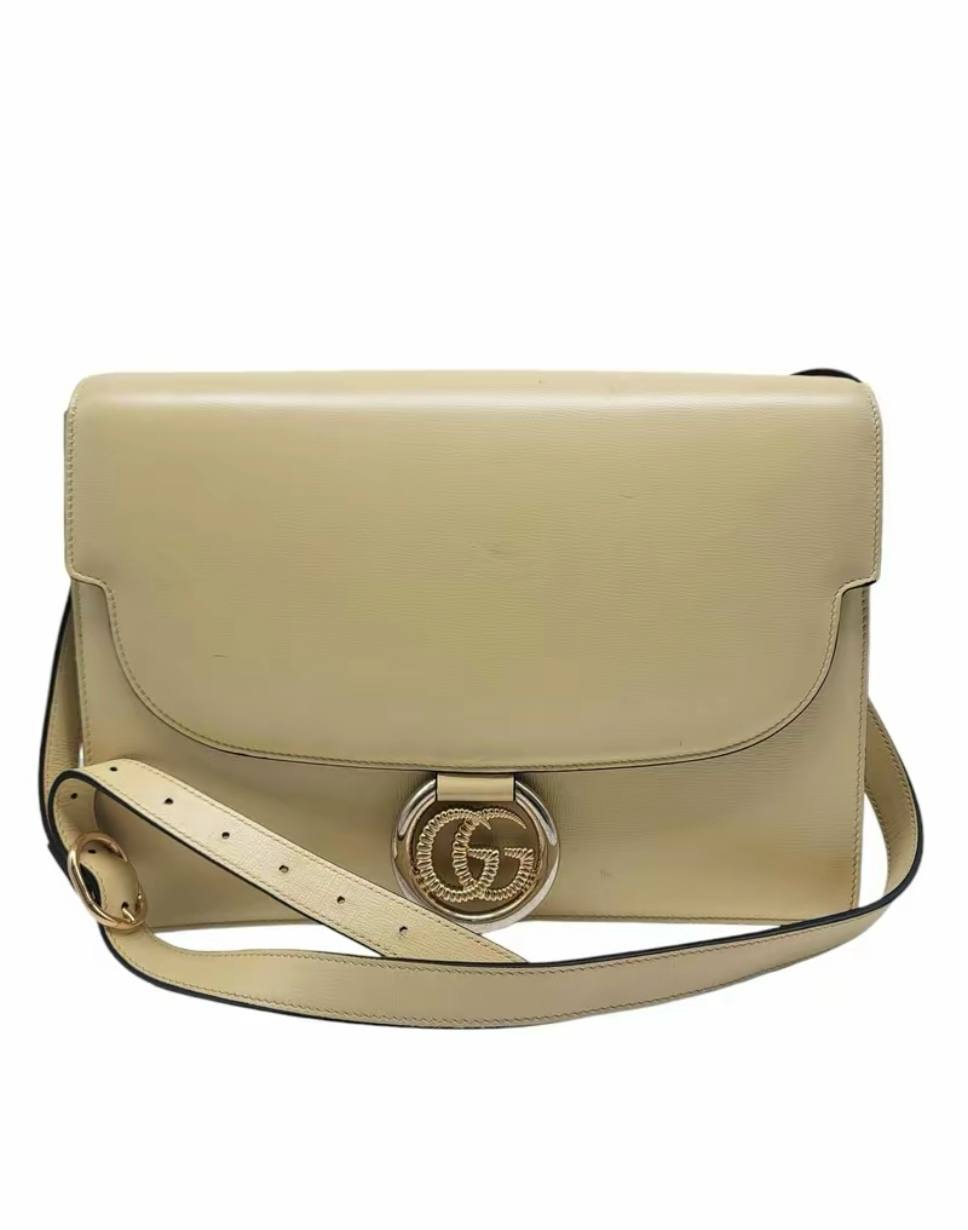 GUCCI Marmont Crossbody Bag in Light Yellow