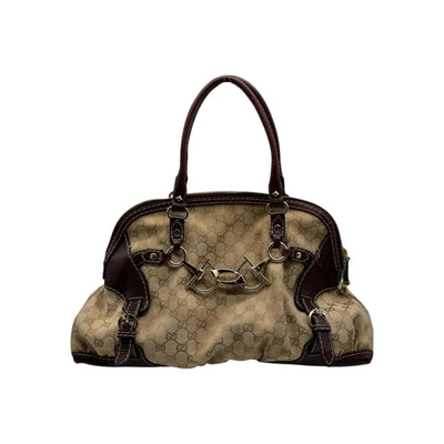 Bolso de mano grande para mujer GUCCI 537218 en color marrón