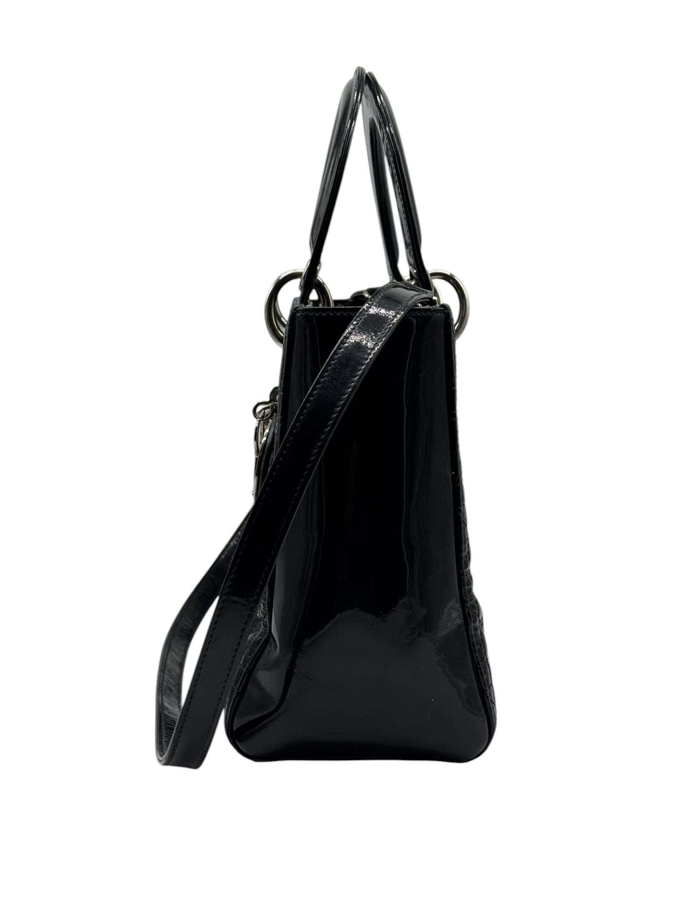 Bolso de mano Lady Dior de Christian Dior en color negro