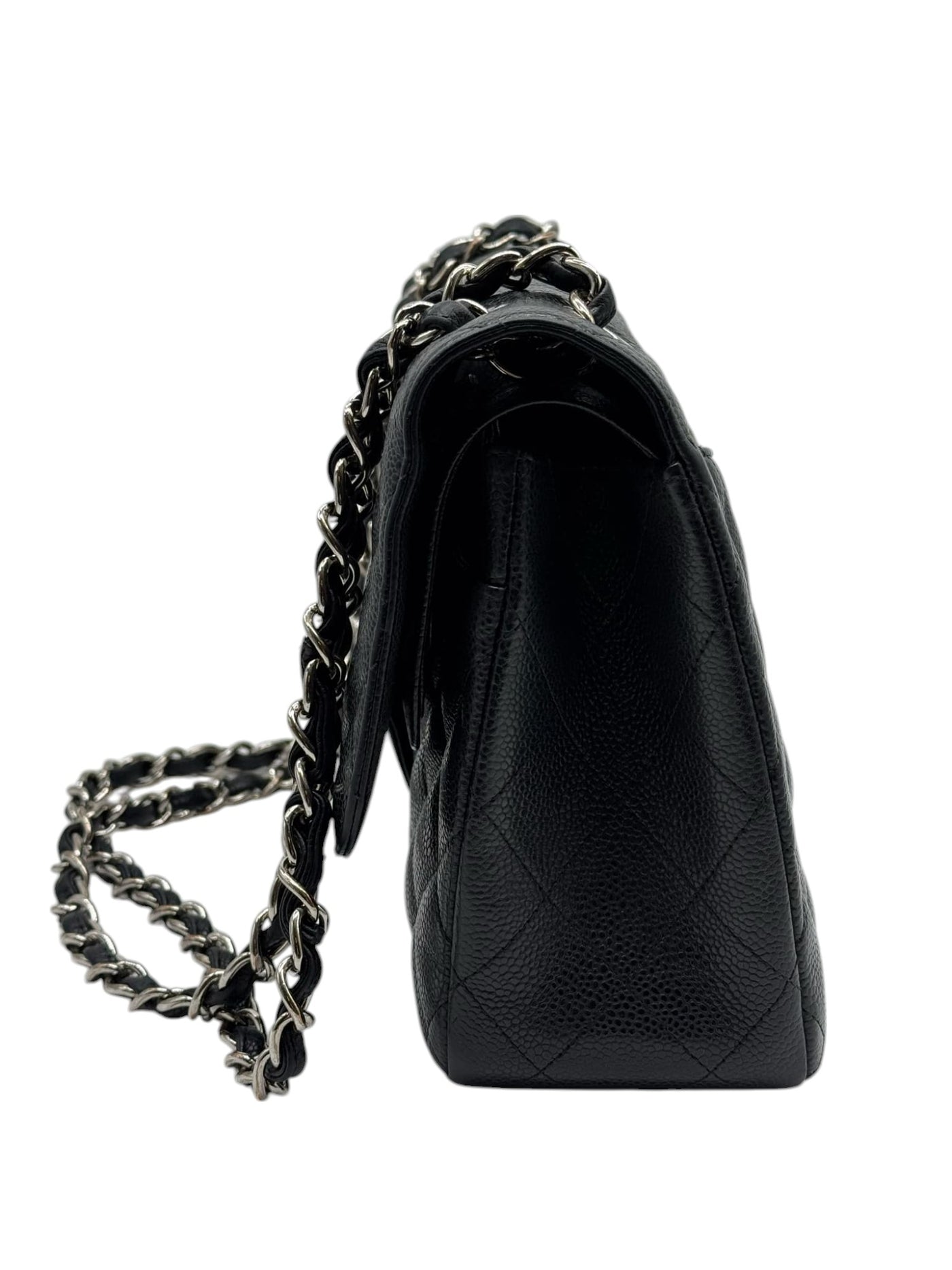 Bolso de mano CHANEL JUMBO con doble solapa en color negro