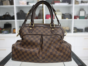 LOUIS VUITTON DAMIER EBENE TREVI PM HANDBAG