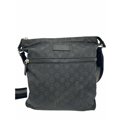 Pre Owned Gucci GG Messenger Bag Black for Men