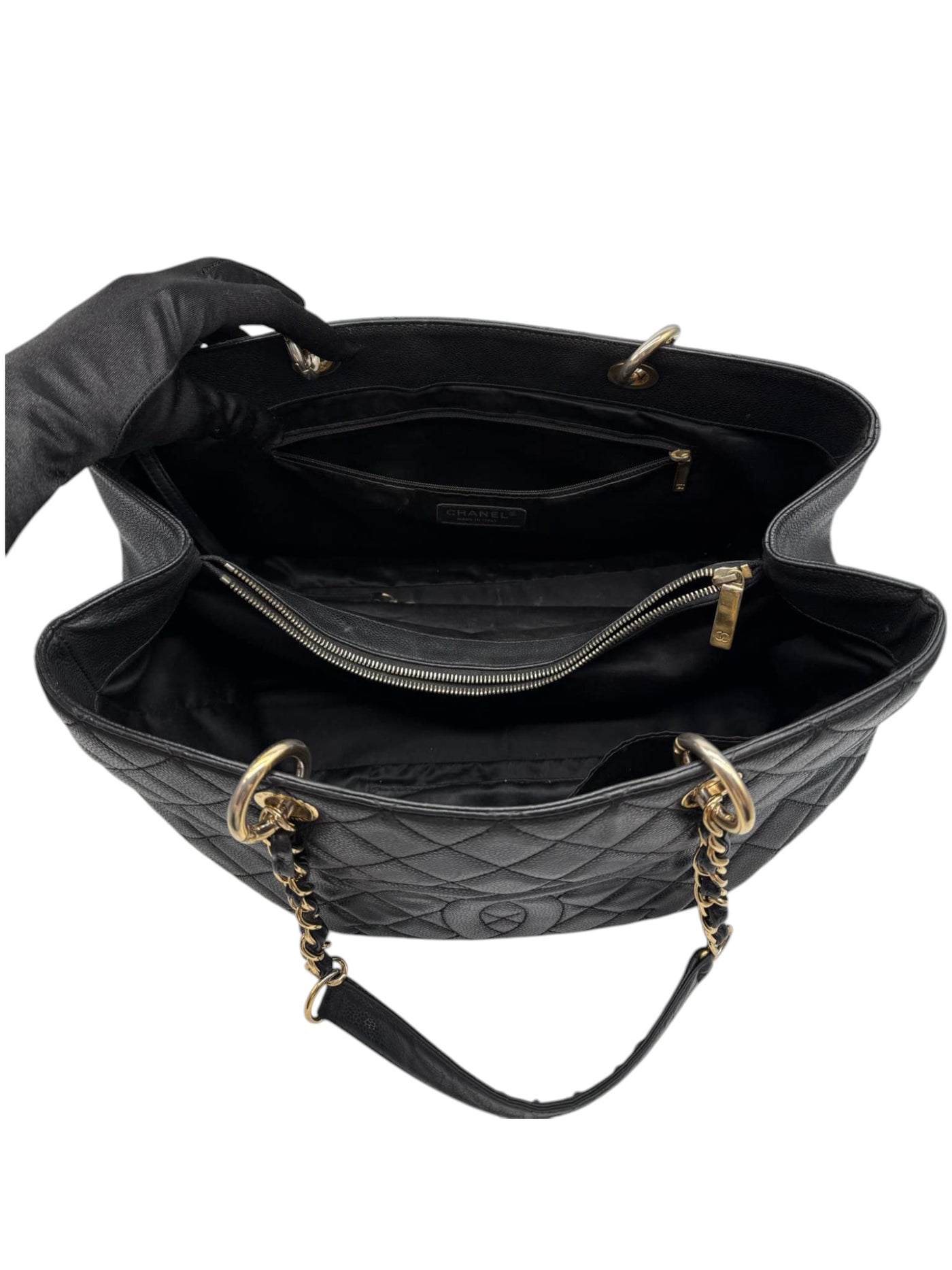 Bolso de hombro grande para mujer CHANEL en color negro