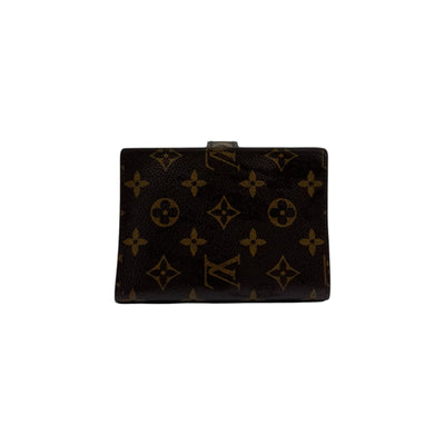 Louis Vuitton Women's Monogram Kisslock Wallet in Brown - Perfect for Any Occasion