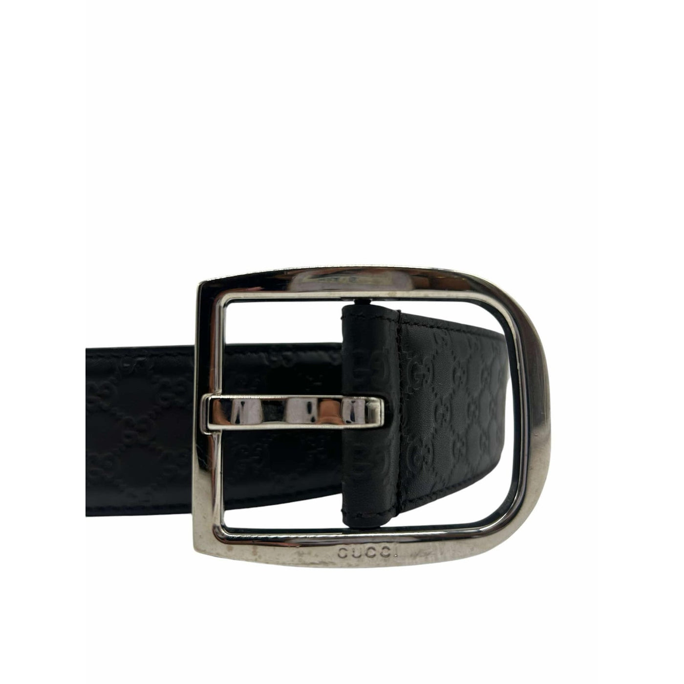 Gucci Black Leather Belt