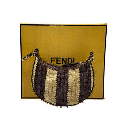 FENDI Mini Women's Handbag in Brown & Beige