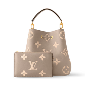 LOUIS VUITTON NEONOE MM BICOLOR EMPRINTED LEATHER HANDBAG