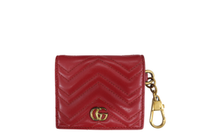 GUCCI GG MARMONT ROSO ANCORA WALLET