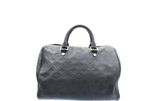 LOUIS VUITTON SPEEDY 30 EMPREINTED LEATHER HANDBAG