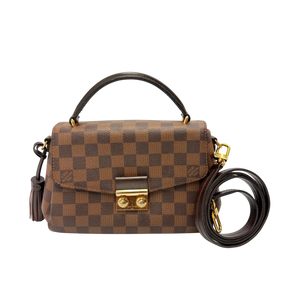 LOUIS VUITTON CROISETTE IN DEMIER EBENE HANDBAG
