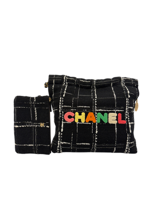 CHANEL 22 TWEED TOTE HANDBAG
