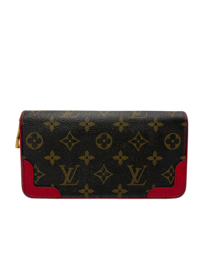 LOUIS VUITTON WALLET ZIP AROUND IN BROWN MONOGRAM